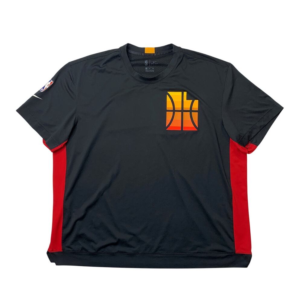 utah Jazz Shirt Mens 2XL City Edition Shooting Iconic Sunset Nike